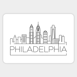 Philadelphia Minimal Skyline Magnet